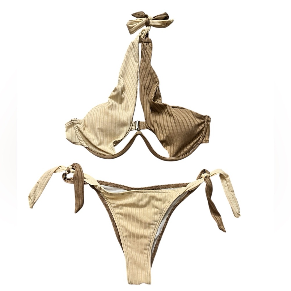 SHEIN Tan Bikini Set